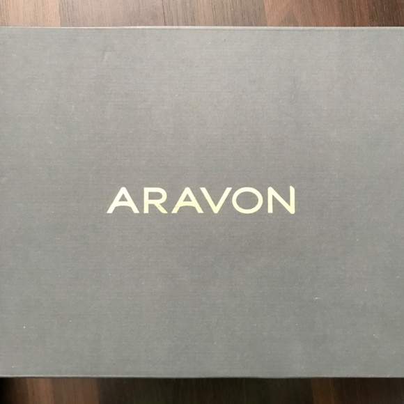 Aravon Sandals Leather Upper Women's Size 9 Black Open Toe 2-Inch Heel - Picture 4 of 9